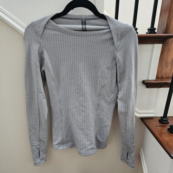 Lululemon Kanto Catch Me Long Sleeve Herringbone Shirt - Picture 3 of 8
